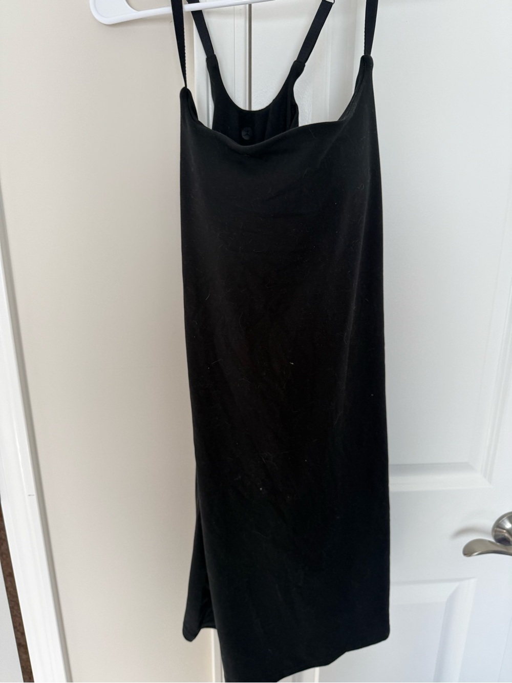 Danskin Black Slip Midi Dress with Adjustable Straps